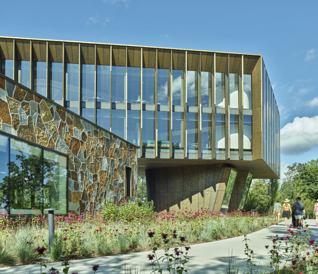 Exterior image of part of the Heartland Whole Health Institute building in Bentonville, Arkansas