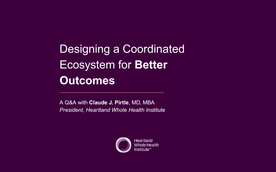 Designing systems that drive better health outcomes header